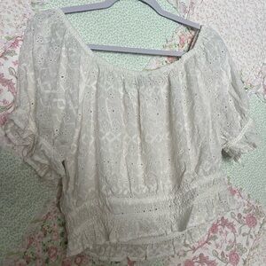 American Eagle White Blouse
